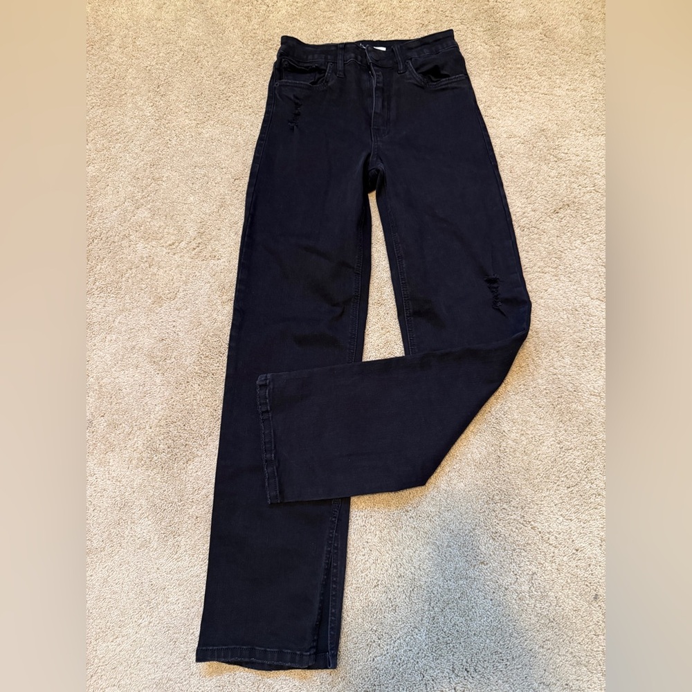 STS Blue Women's Black Straight Leg Jeans Size 26 Waist